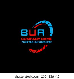 BUA letter logo creative design with vector graphic, BUA simple and modern logo. BUA luxurious alphabet design  