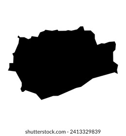 Buada district map, administrative division of Nauru. Vector illustration.