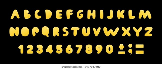 Bubble abstract alphabet in trendy retro y2k style.3D bubble typeface.Graffiti organic font.Psychedelic Bubble shaped letters. Bubble Gum.Numbers in the form of balloon.Typeface Y2k Aesthetic.