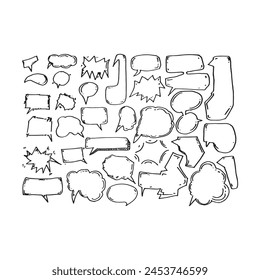 a bubble area for your text, assets for the comic, and a blank area