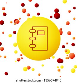 Bubble backgraund with Book icon, sign reading design