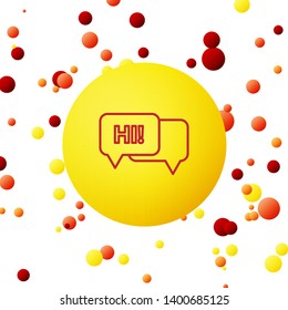 Bubble backgraund with Chat Icon. Speech bubble symbol for your web site design