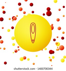 Bubble backgraund with Cosmetic vector icon. Make up symbol