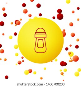 Bubble backgraund with Deodorant vector icon. Cosmetic concept