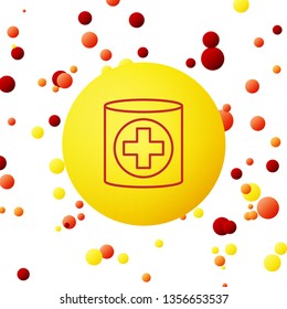 Bubble backgraund with Medical hat icon illustration