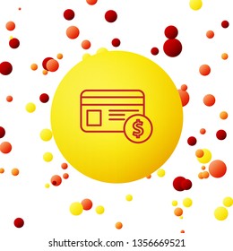 Bubble backgraund with Payment - Dollar Credit cards Icon