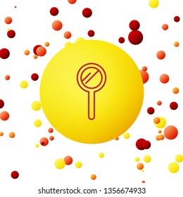 Bubble backgraund with Search icon, magnify icon symbol vector