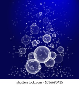 Bubble background. Abstract soap bubble.