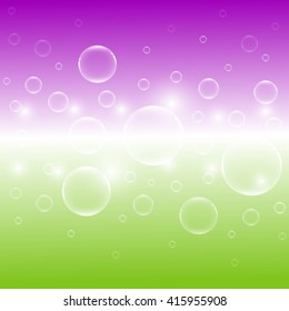 bubble background with light