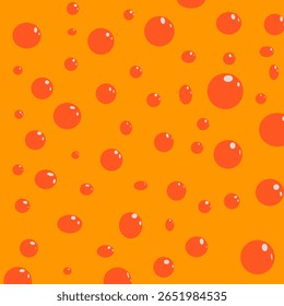 bubble background with orange background