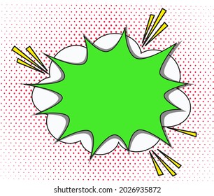 A bubble background for space inscriptions. Vector bright cartoon illustration in retro pop art style. Sound effects of comic text. EPS 10.