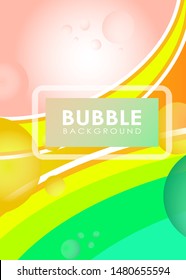 bubble backround abstract template design