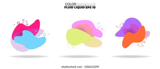 Bubble badges set. Trendy minimal design. Template for the design of a logo, flyer, presentation, gift card,  Poster on wall,  landing page, coverbook,  baner, social media posted