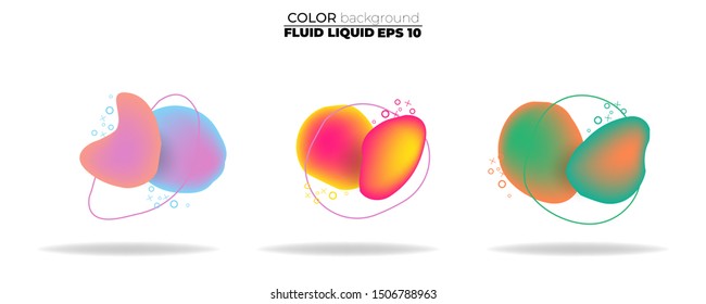 Bubble badges set. Trendy minimal design. Template for the design of a logo, flyer, presentation, gift card,  Poster on wall,  landing page, coverbook,  baner, social media posted