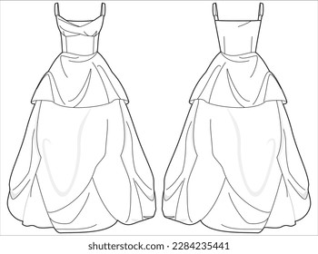 Sketching flats for fashion design- technical and creative
