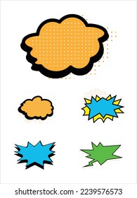Bubble Balloon Boom Vector Set