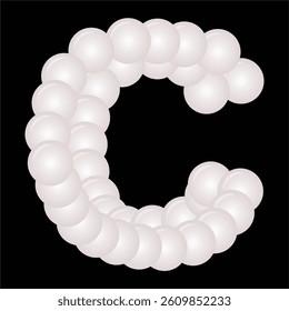 bubble or balloon shape forms the font.