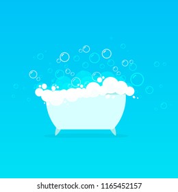 Bubble Bath Icon. Clipart Image