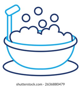 Bubble Bath icon represented by Bubble Bath Dual Line style.