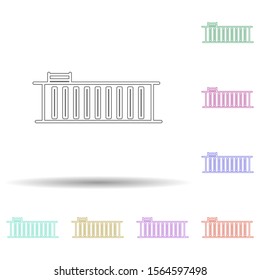 Bubble bath multi color icon. Simple thin line, outline vector of spa icons for ui and ux, website or mobile application
