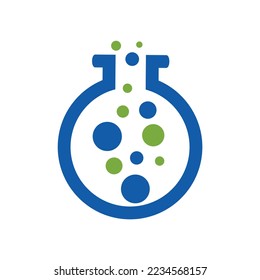 bubble beaker dot logo icon