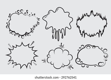 Bubble with black color outline