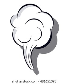 bubble black and white icon. Communication and message theme. Isolated design. Vector illustration