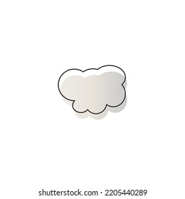 Bubble blobs icon design illustration
