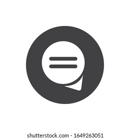 Bubble block flat style icon design, Social media multimedia communication digital marketing internet web and connect theme Vector illustration
