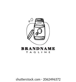 bubble blowers logo icon template black modern isolated vector illustration