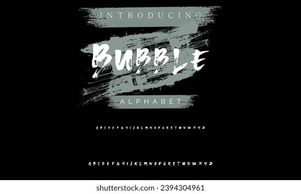 Bubble BRUSH Signature Font Calligraphy Logotype Script Brush Font Type Font lettering handwritten