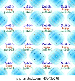 Bubble bump football equipment seamless pattern.