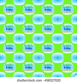 Bubble bump football equipment seamless pattern.