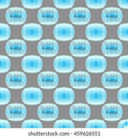 Bubble bump football the equipment seamless pattern.