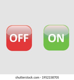 bubble button on or off icon symbol simple illustration