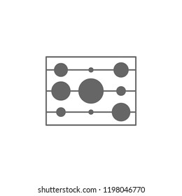bubble chart icon. Simple glyph vector of charts and diagrams set for UI and UX, website or mobile application