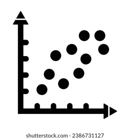 Bubble Chart Icon, Vector Graphics