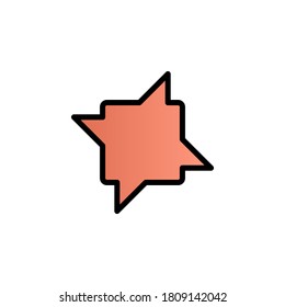 Bubble, chat, 360 color gradient vector icon