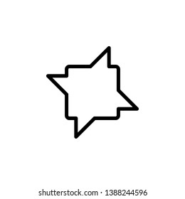 bubble, chat, 360 icon. Simple thin line, outline vector of chat bubble icons for UI and UX, website or mobile application