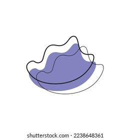 Bubble chat blobs icon design illustration