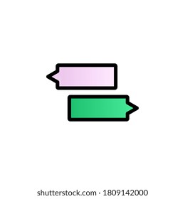 Bubble, chat color gradient vector icon