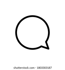 bubble chat for comment button or icon