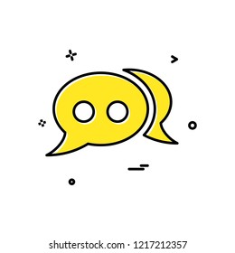 Bubble chat comment forum sms speech icon vector design