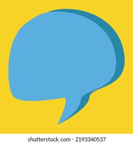 Diseño vectorial del estilo de la caricatura del diálogo de charla de burbujas