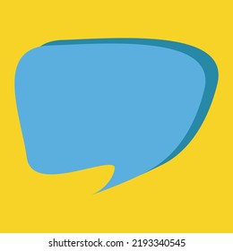 Diseño vectorial del estilo de la caricatura del diálogo de charla de burbujas
