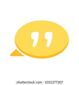 Bubble chat dialogue message quote speech icon. Vector illustration