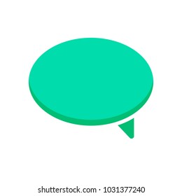 Bubble chat dialogue message speech icon. Vector illustration