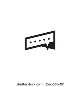 bubble chat icon logo design inspiration vector template