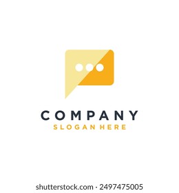 Bubble Chat Icon Logo Vector Illustration Template