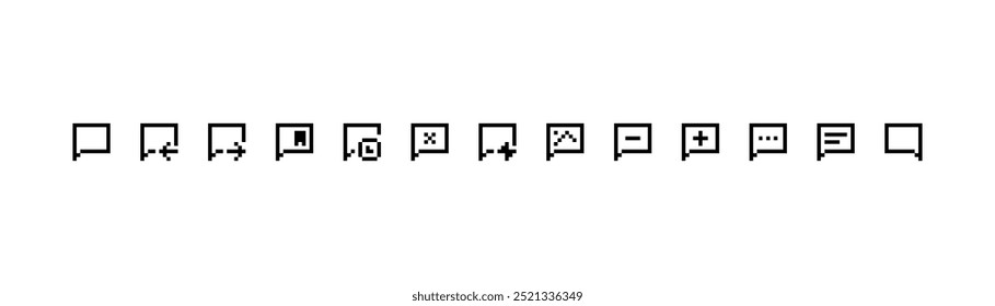 Bubble chat icon set. Vector icon design.
